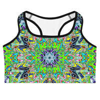 Thumbnail for Psychedelic Rave Sports Bra