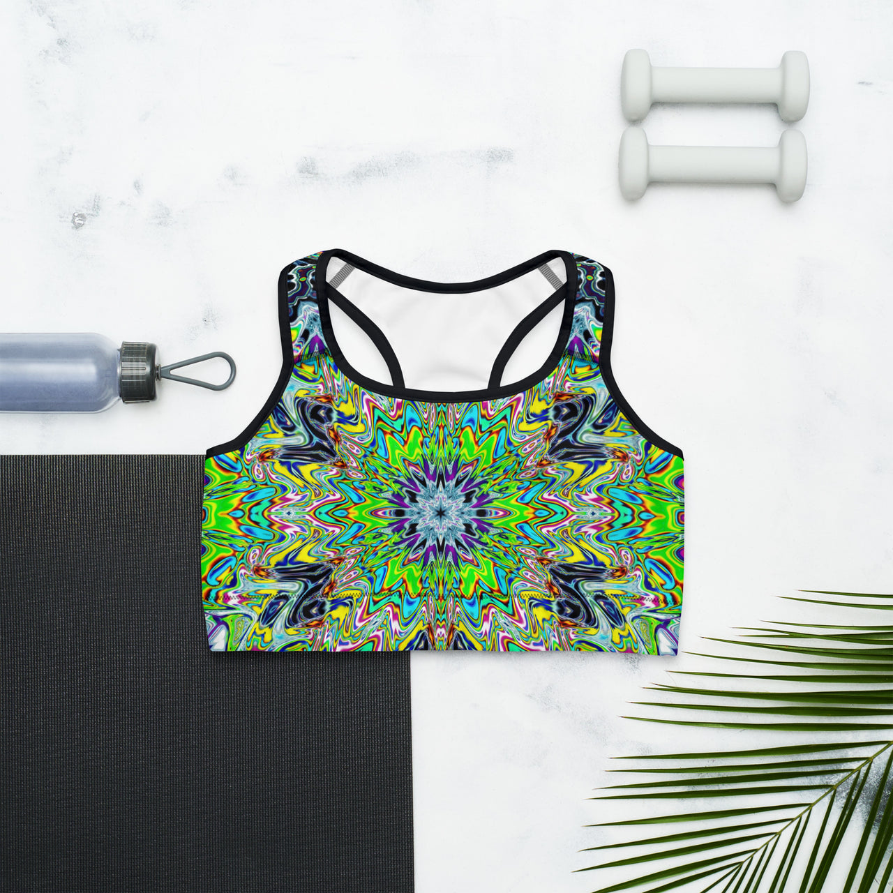 Psychedelic Rave Sports Bra