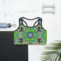 Thumbnail for Psychedelic Rave Sports Bra