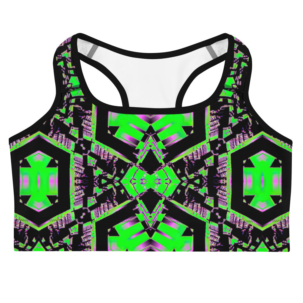 Psychedelic Rave Sports Bra