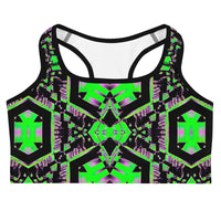 Thumbnail for Psychedelic Rave Sports Bra