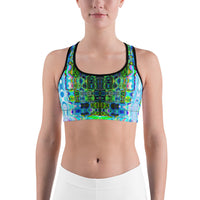 Thumbnail for Psychedelic Rave Sports Bra