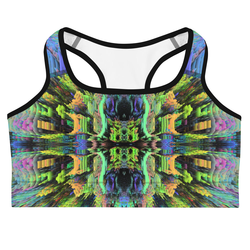 Psychedelic Rave Sports Bra