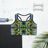 Thumbnail for Psychedelic Rave Sports Bra