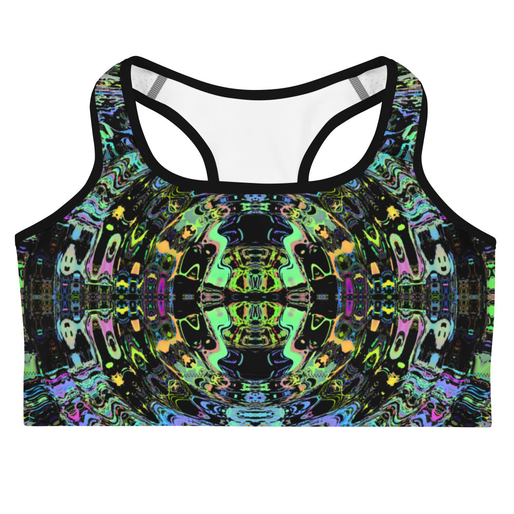 Psychedelic Rave Sports Bra