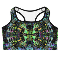 Thumbnail for Psychedelic Rave Sports Bra