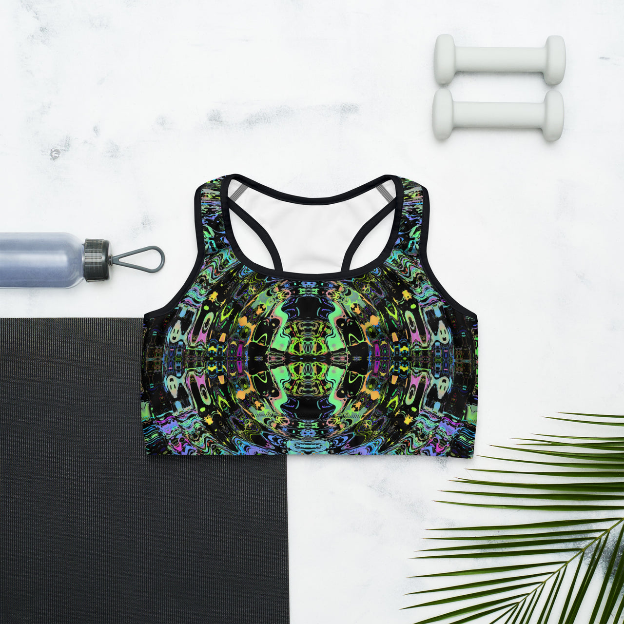 Psychedelic Rave Sports Bra