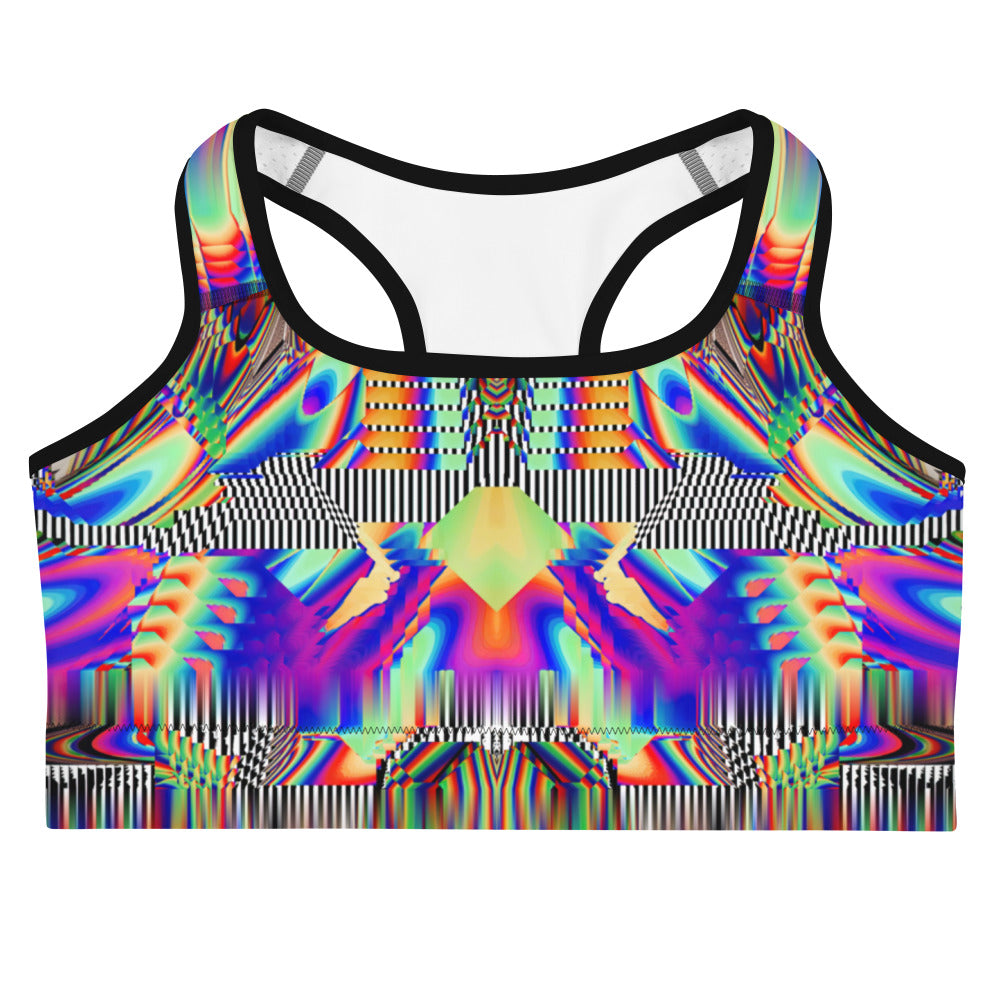 Psychedelic Rave Sports Bra