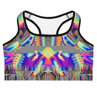 Thumbnail for Psychedelic Rave Sports Bra