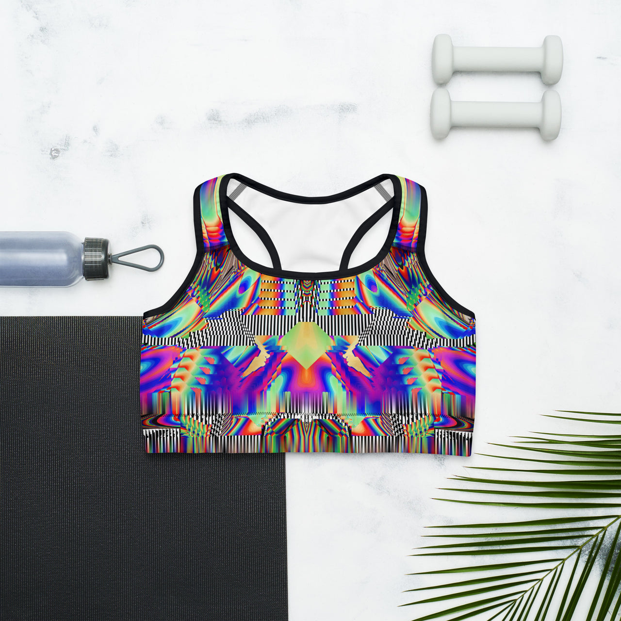 Psychedelic Rave Sports Bra