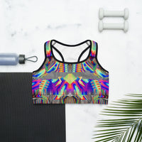 Thumbnail for Psychedelic Rave Sports Bra