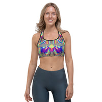 Thumbnail for Psychedelic Rave Sports Bra