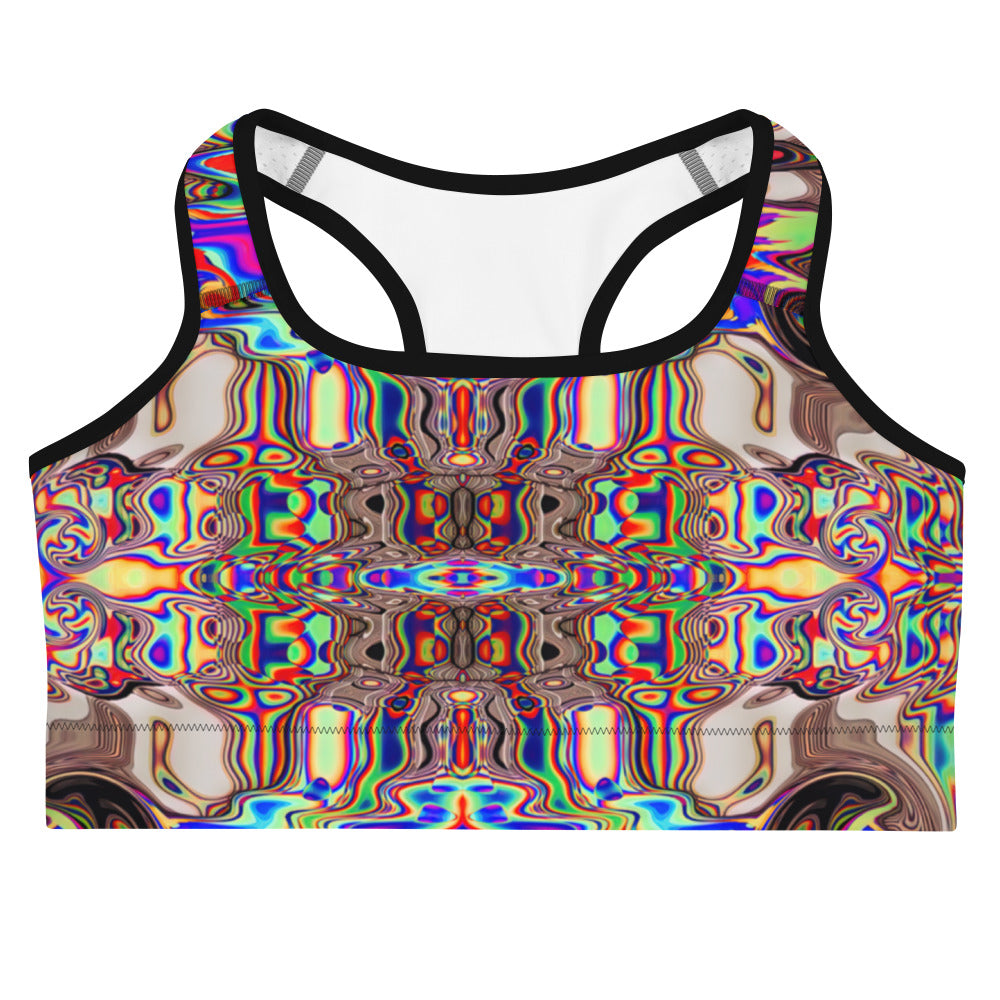 Psychedelic Rave Sports Bra