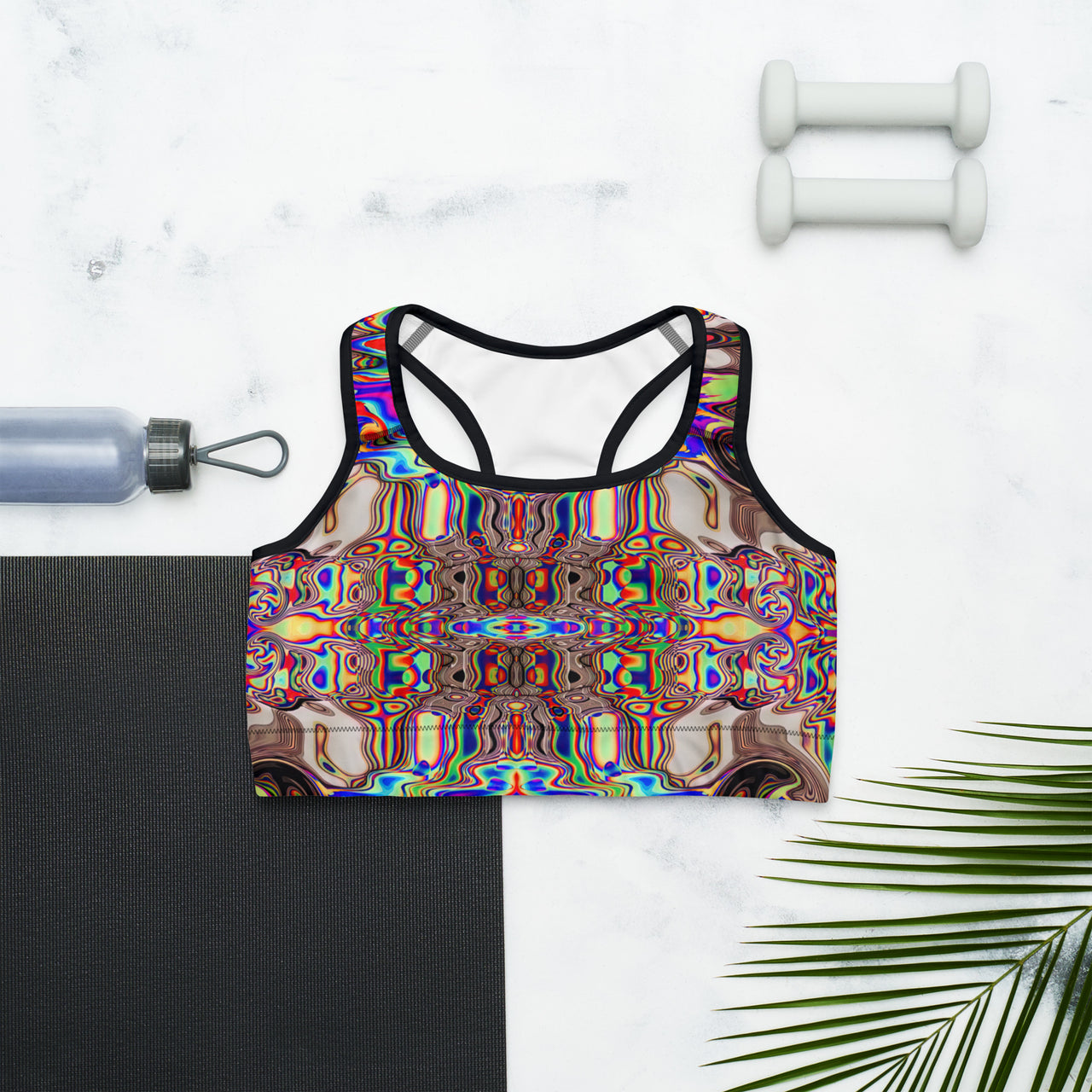 Psychedelic Rave Sports Bra