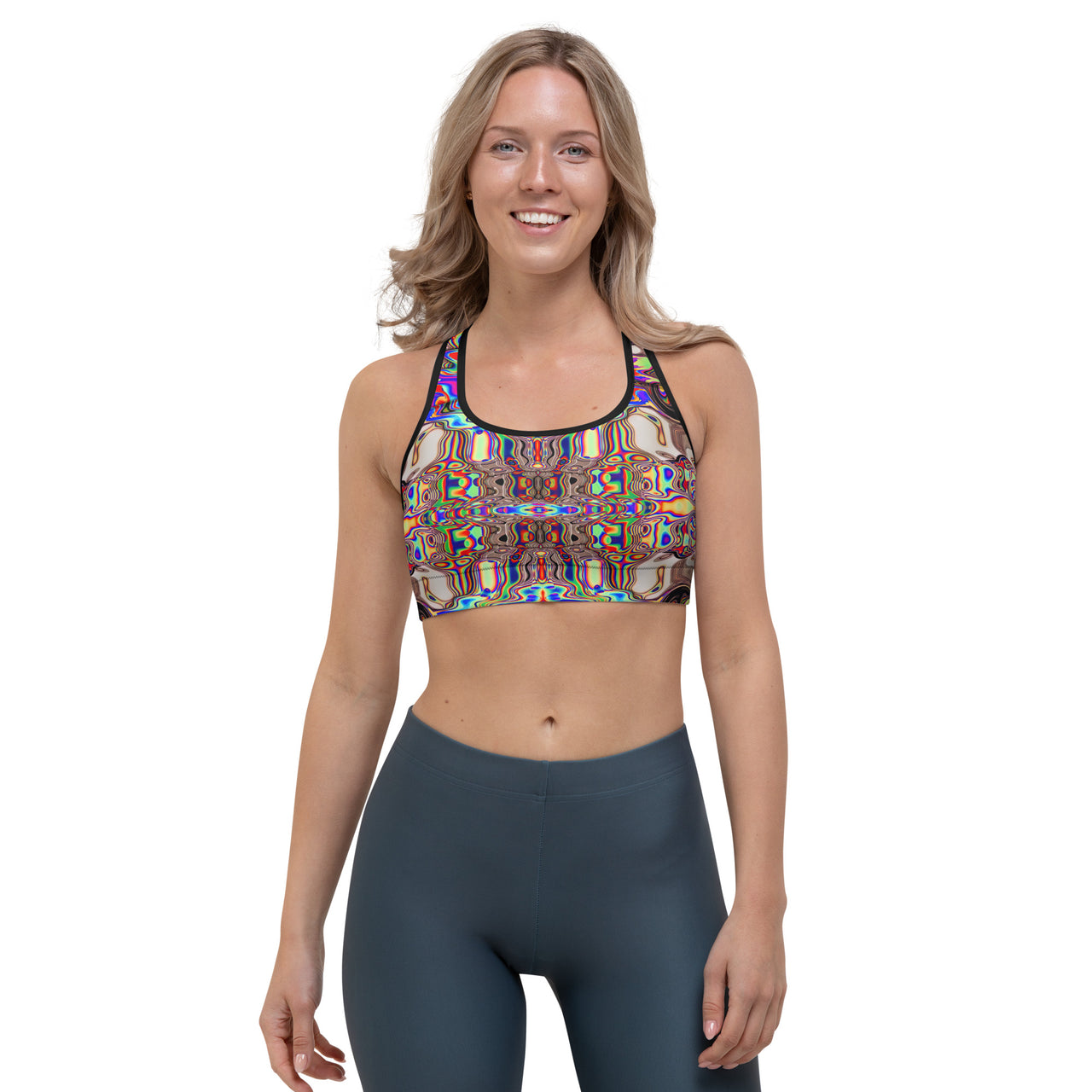 Psychedelic Rave Sports Bra