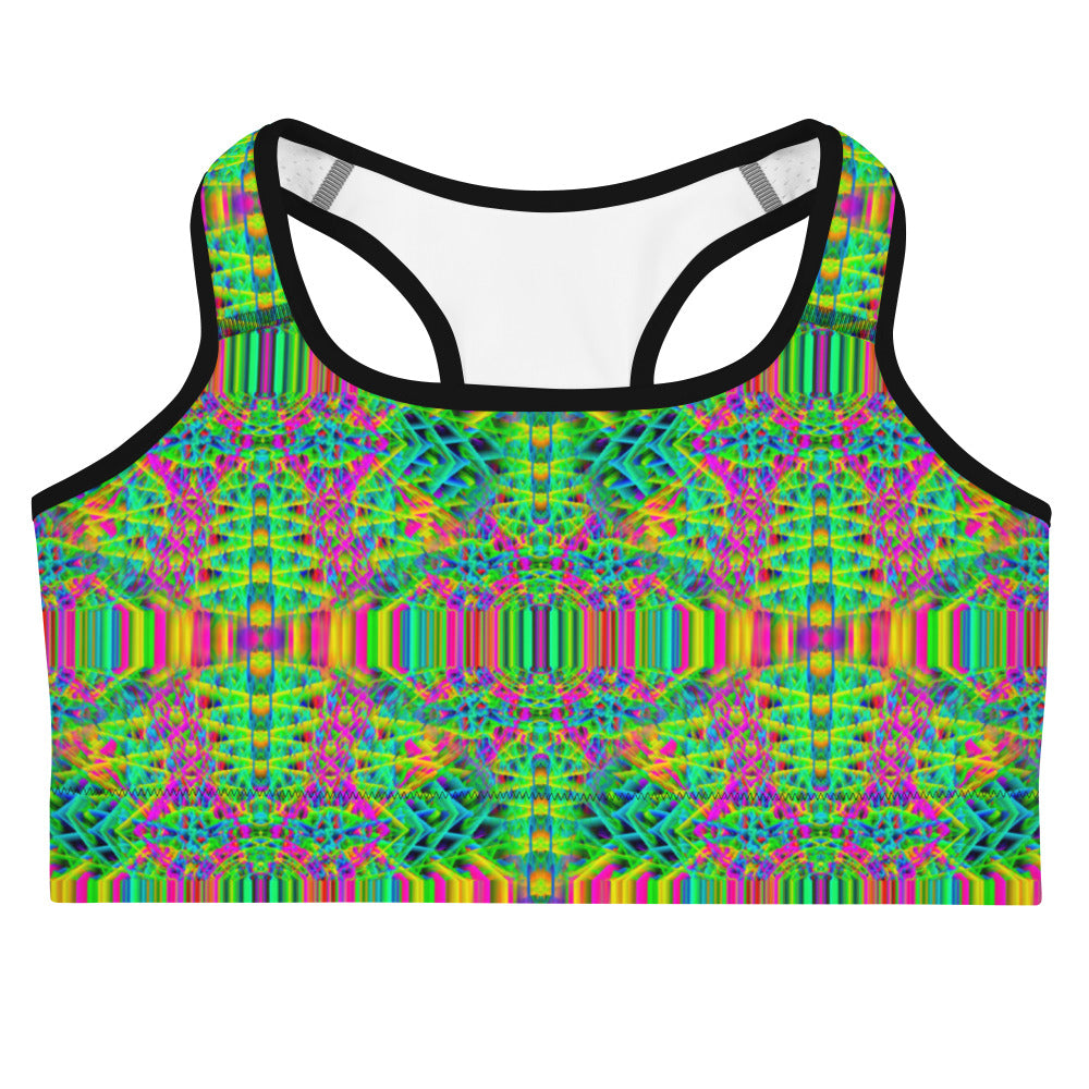 Psychedelic Rave Sports Bra