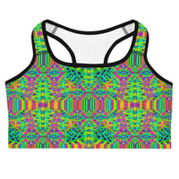 Thumbnail for Psychedelic Rave Sports Bra