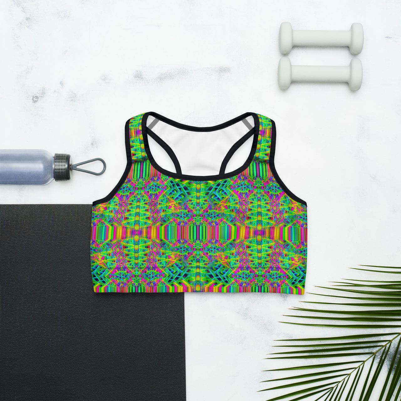 Psychedelic Rave Sports Bra