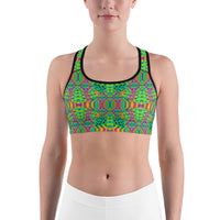 Thumbnail for Psychedelic Rave Sports Bra