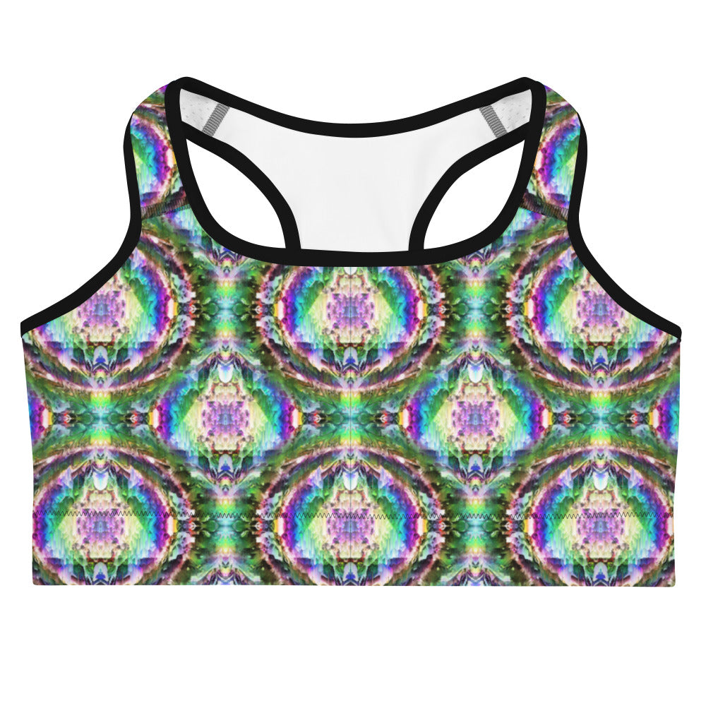 Psychedelic Rave Sports Bra