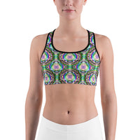 Thumbnail for Psychedelic Rave Sports Bra