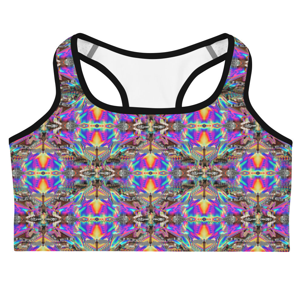 Psychedelic Rave Sports Bra