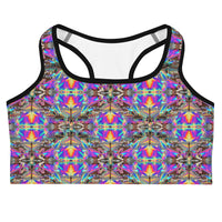 Thumbnail for Psychedelic Rave Sports Bra