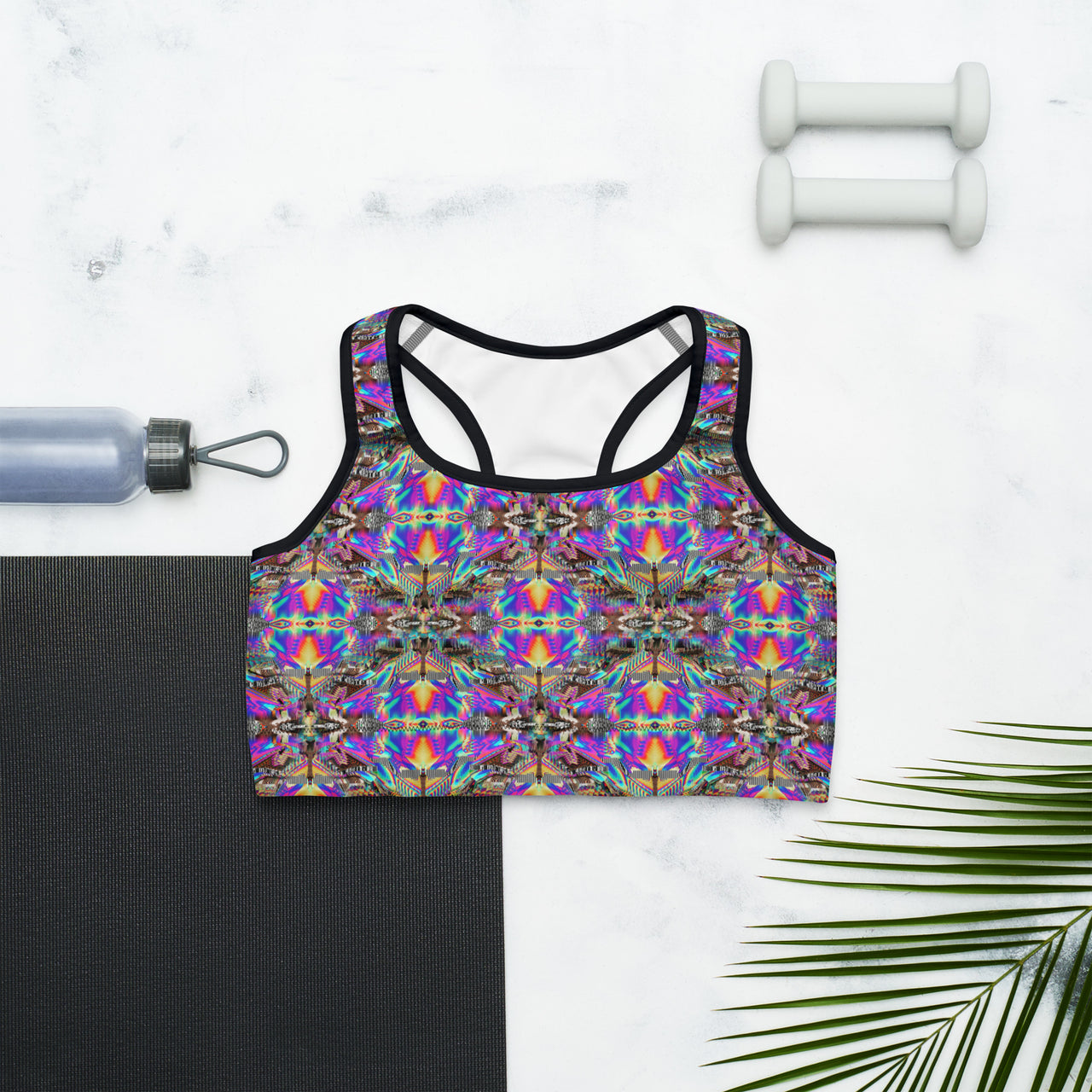 Psychedelic Rave Sports Bra