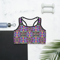 Thumbnail for Psychedelic Rave Sports Bra