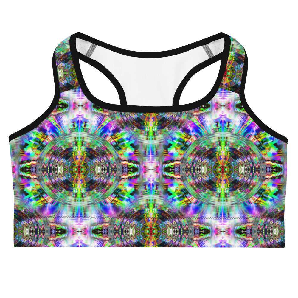 Psychedelic Rave Sports Bra