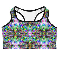 Thumbnail for Psychedelic Rave Sports Bra