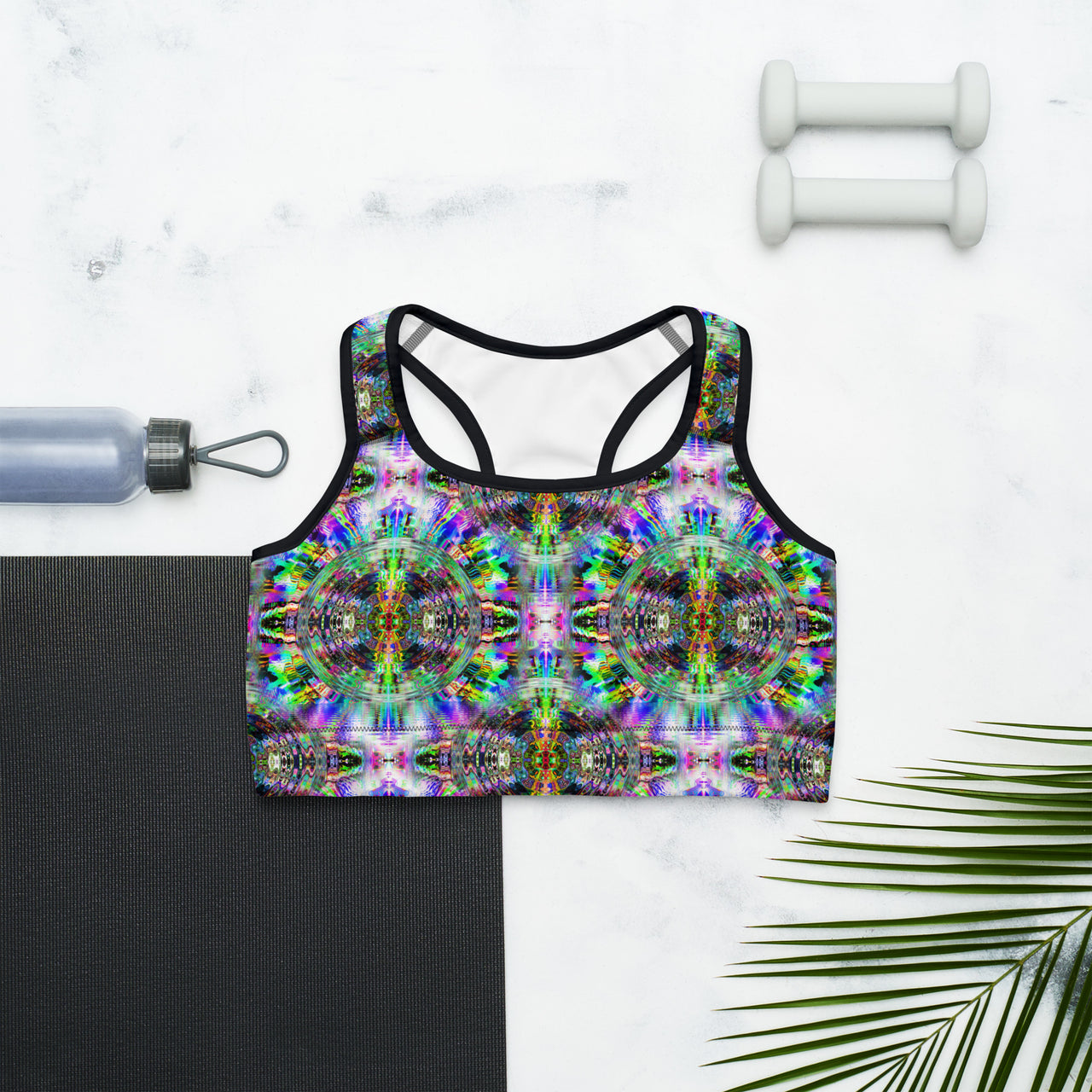 Psychedelic Rave Sports Bra