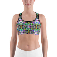 Thumbnail for Psychedelic Rave Sports Bra