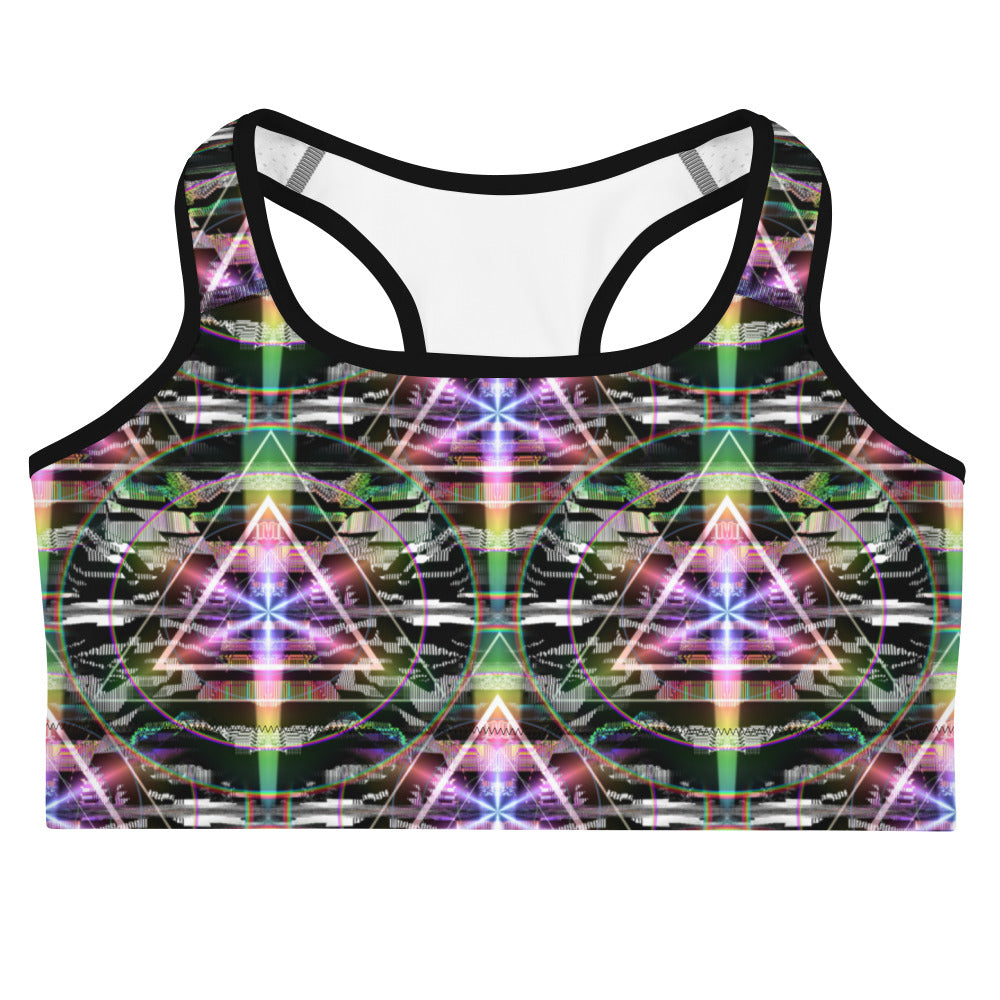 Psychedelic Rave Sports Bra