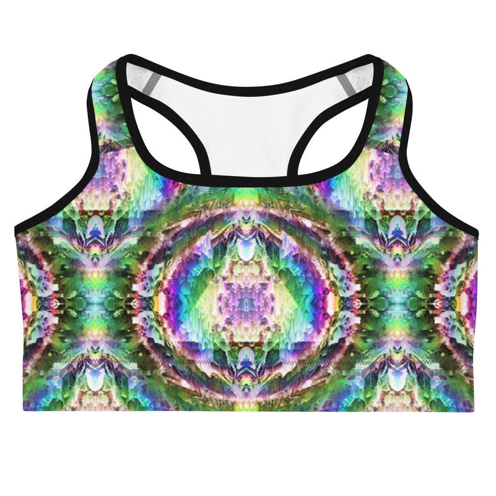 Psychedelic Rave Sports Bra