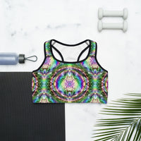 Thumbnail for Psychedelic Rave Sports Bra