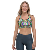 Thumbnail for Psychedelic Rave Sports Bra