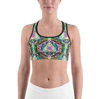 Thumbnail for Psychedelic Rave Sports Bra