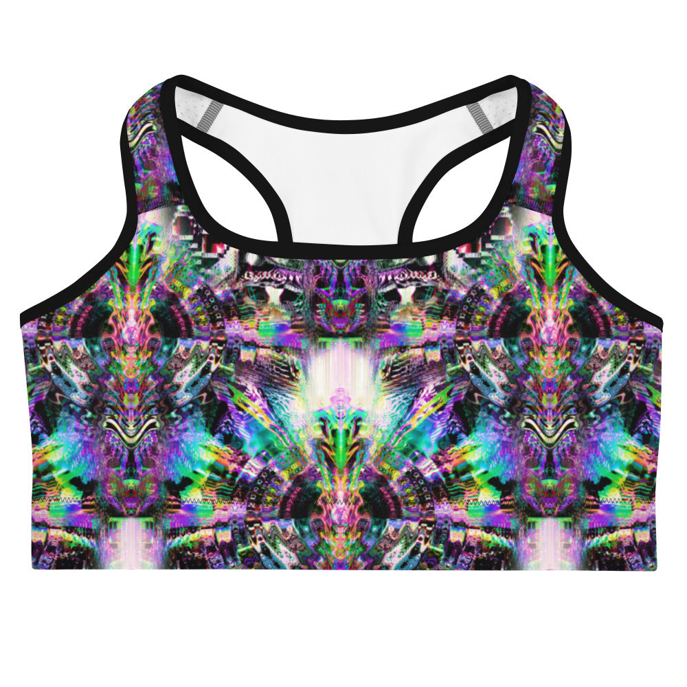 Psychedelic Rave Sports Bra