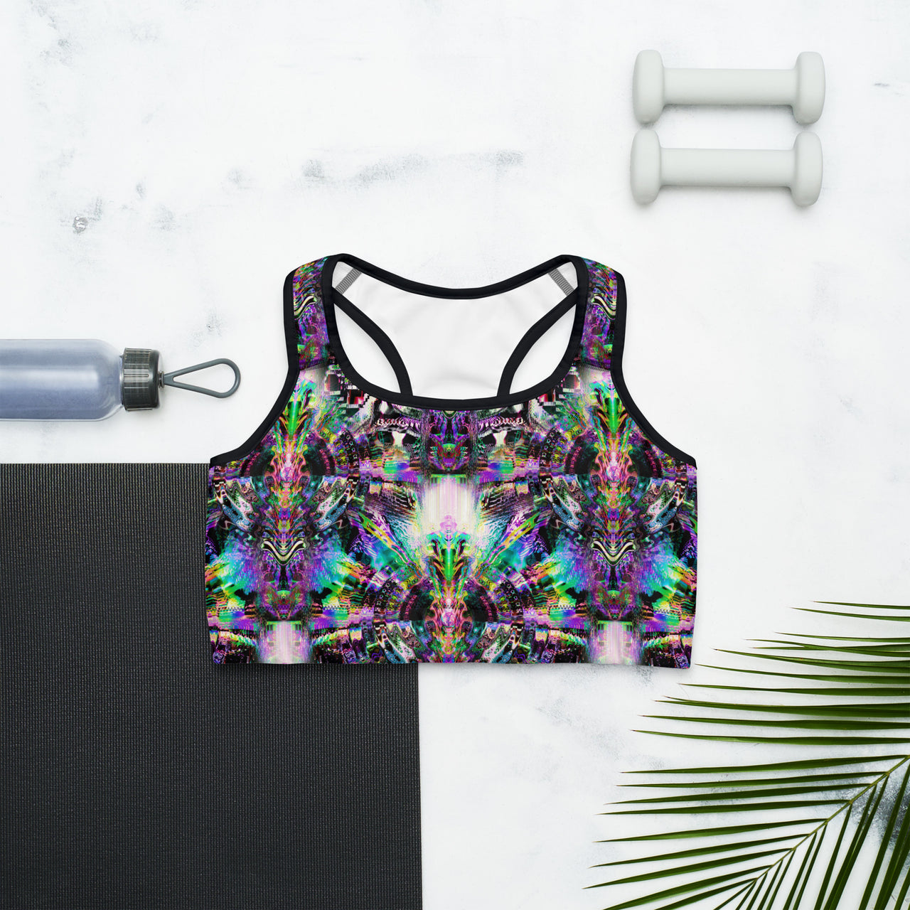 Psychedelic Rave Sports Bra