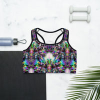 Thumbnail for Psychedelic Rave Sports Bra