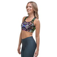 Thumbnail for Psychedelic Rave Sports Bra