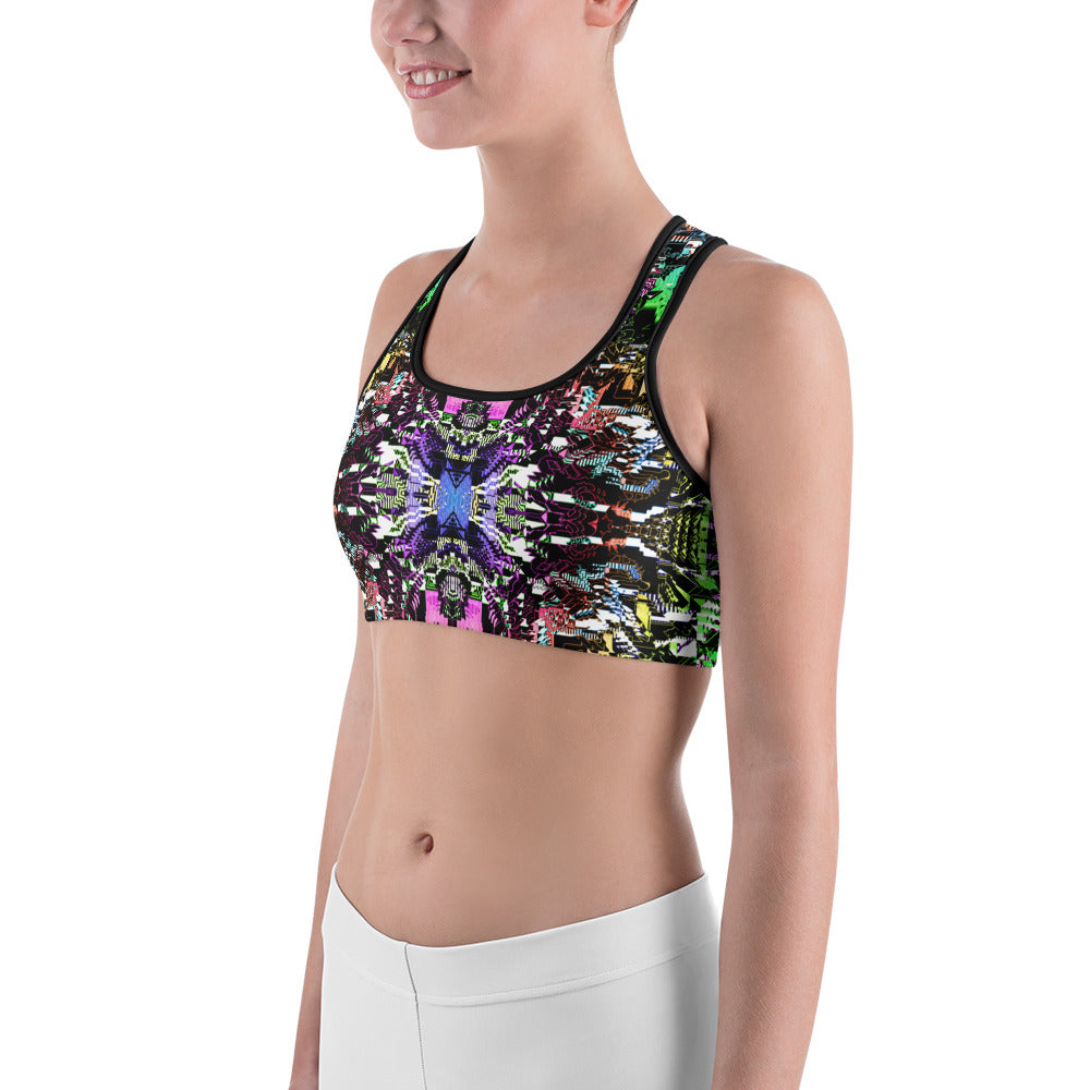 Psychedelic Rave Sports Bra