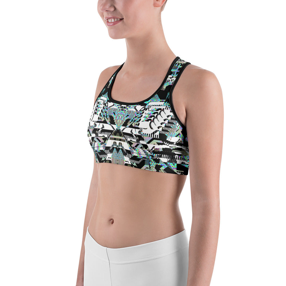 Psychedelic Rave Sports Bra