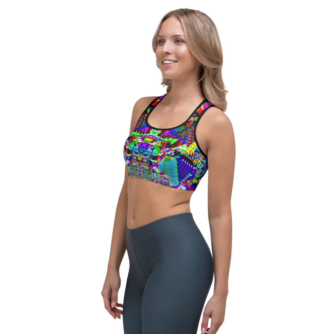 Psychedelic Rave Sports Bra