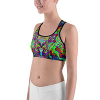 Thumbnail for Psychedelic Rave Sports Bra