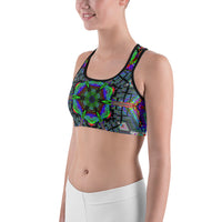 Thumbnail for Psychedelic Rave Sports Bra