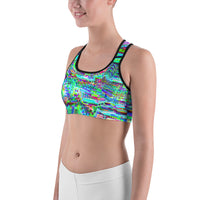 Thumbnail for Psychedelic Rave Sports Bra