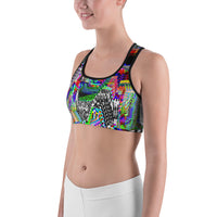 Thumbnail for Psychedelic Rave Sports Bra