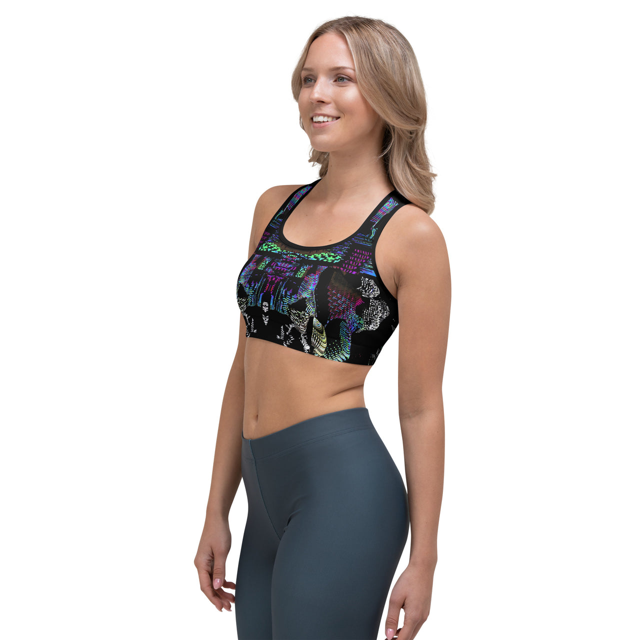 Psychedelic Rave Sports Bra